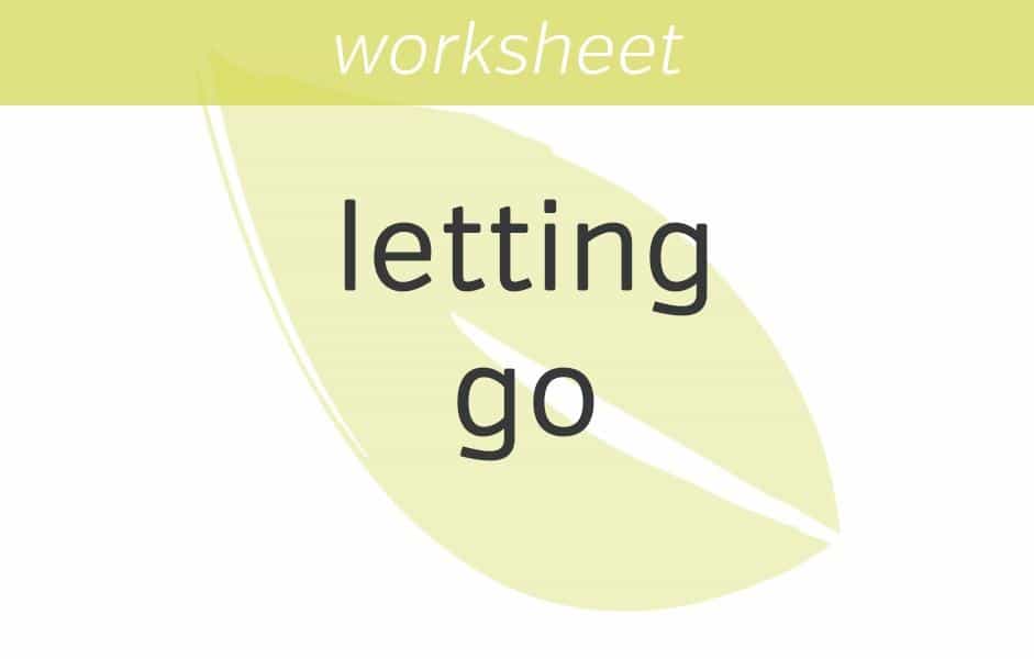 Letting go