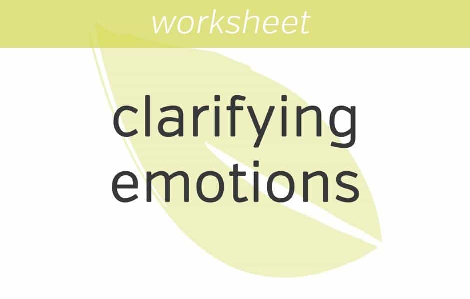 Clarifying Emotions