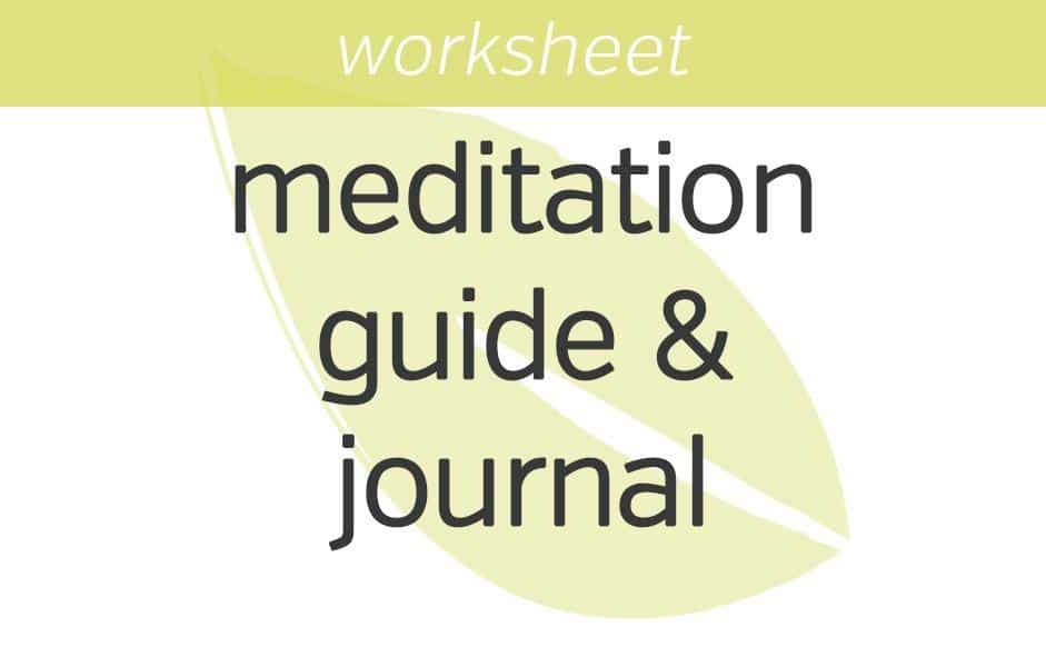 Mindfulness Meditation Guide and Journal