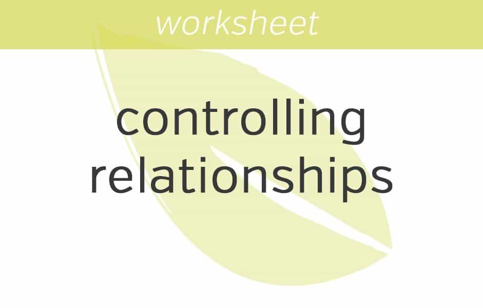 are you controlling relationships