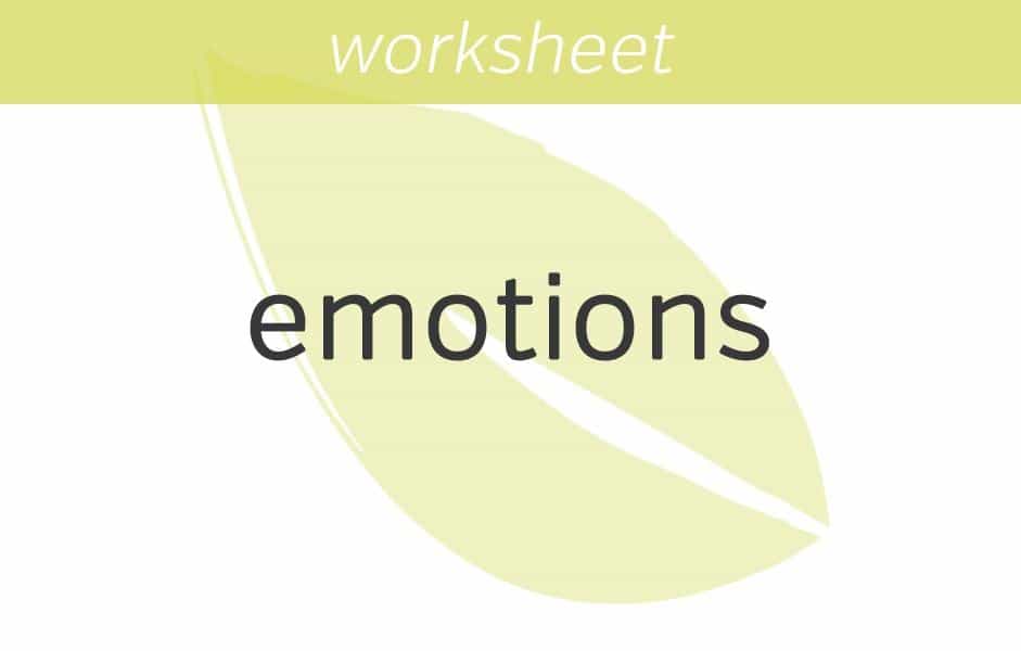 becoming comfortable with emotions