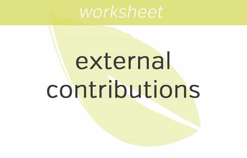 gauging external contributions
