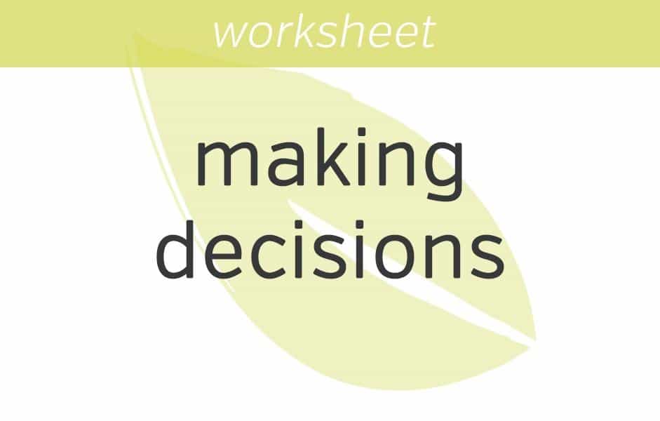 how do you make decisions